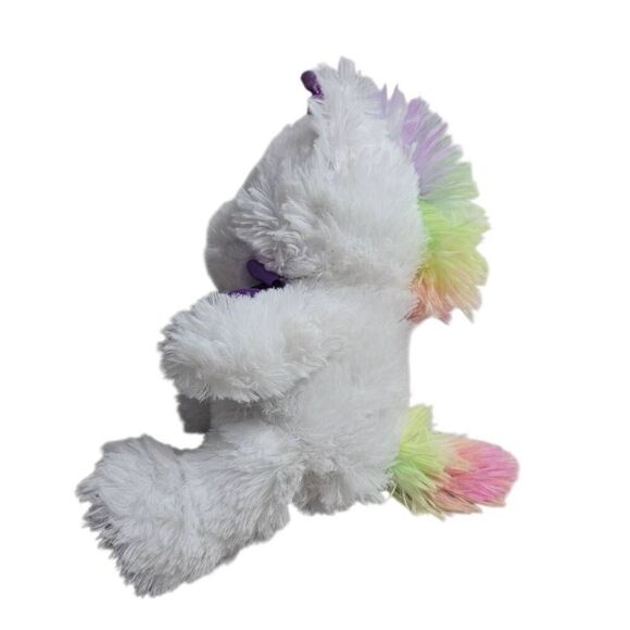 Heart Unicorn with Rainbow mane and tail 12" - Picture 2 of 3
